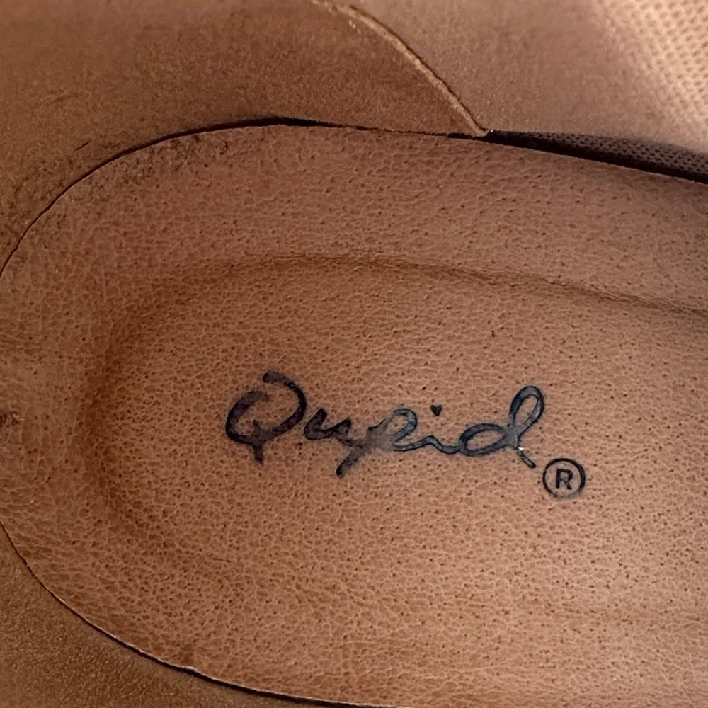 Qupid Brown Heeled Ankle Boots - Picture 2 of 2